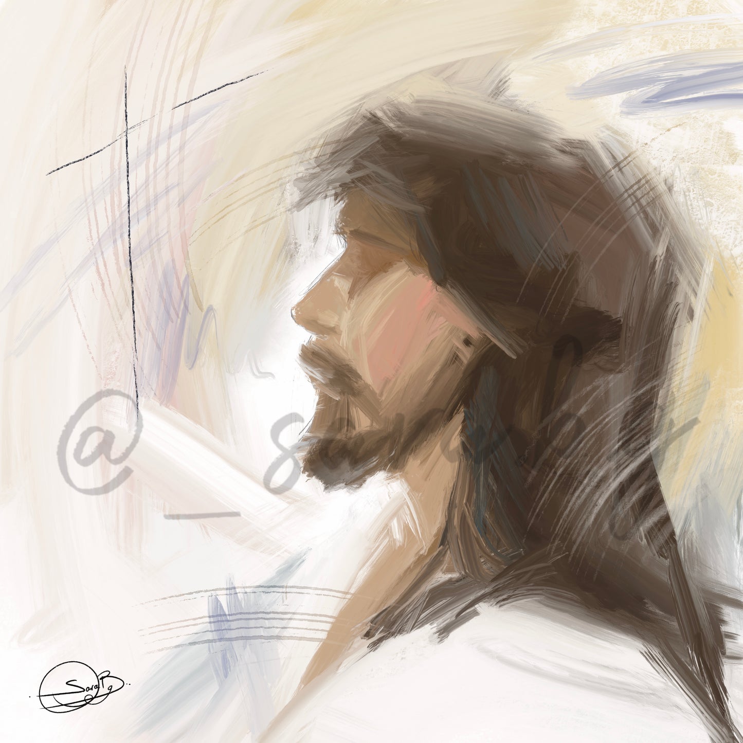 Lámina Abstracto de Jesús