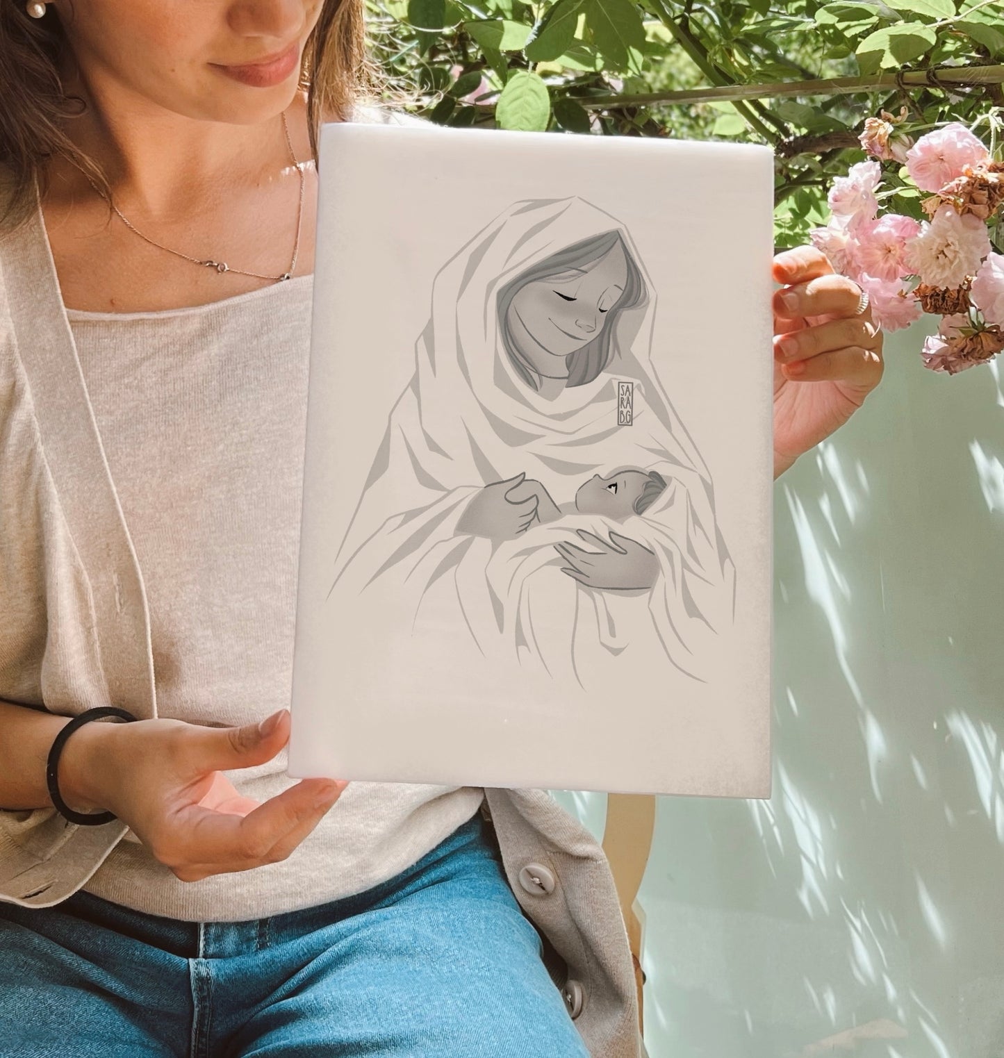 Lámina Virgen Blanca