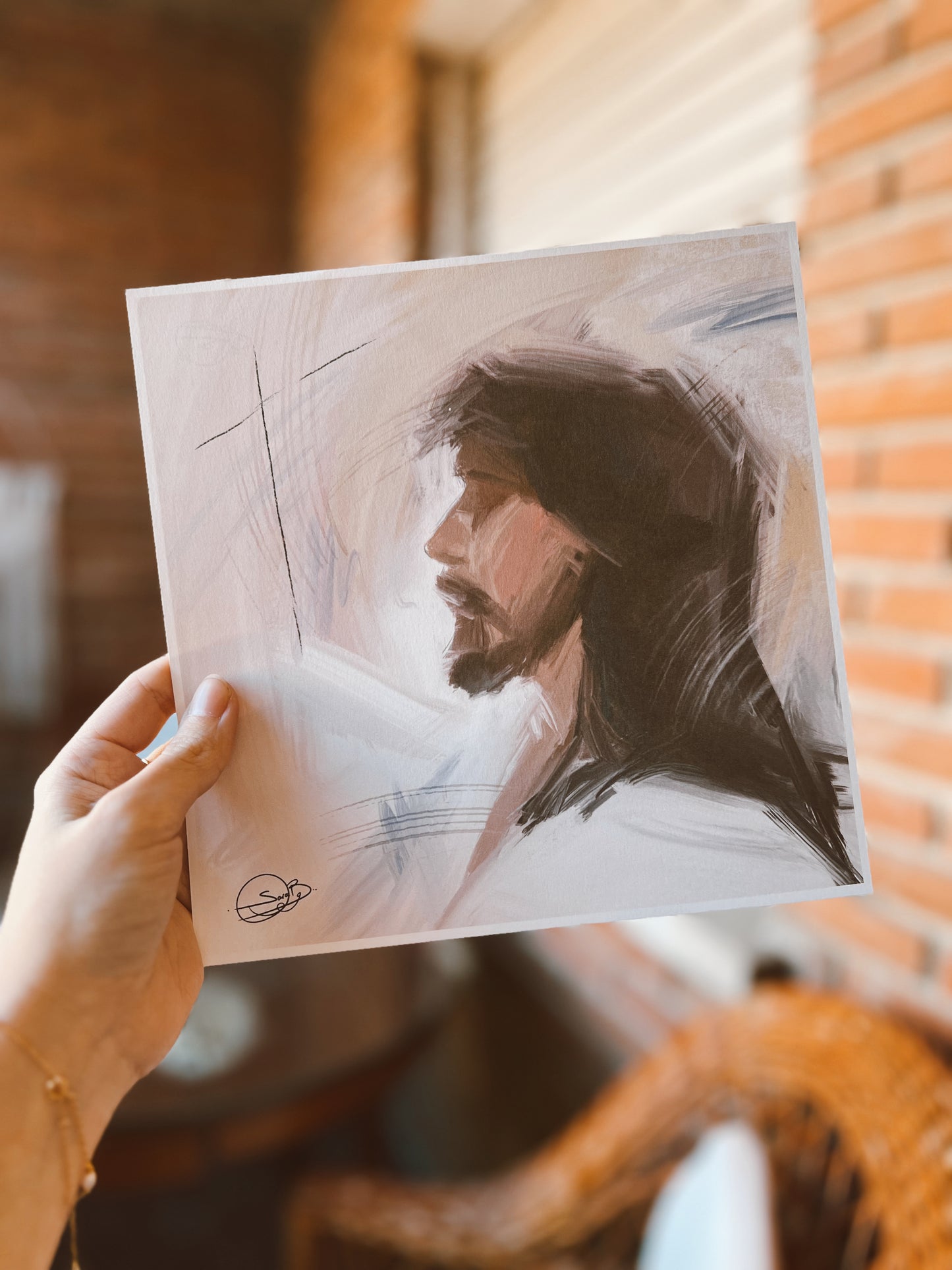 Lámina Abstracto de Jesús
