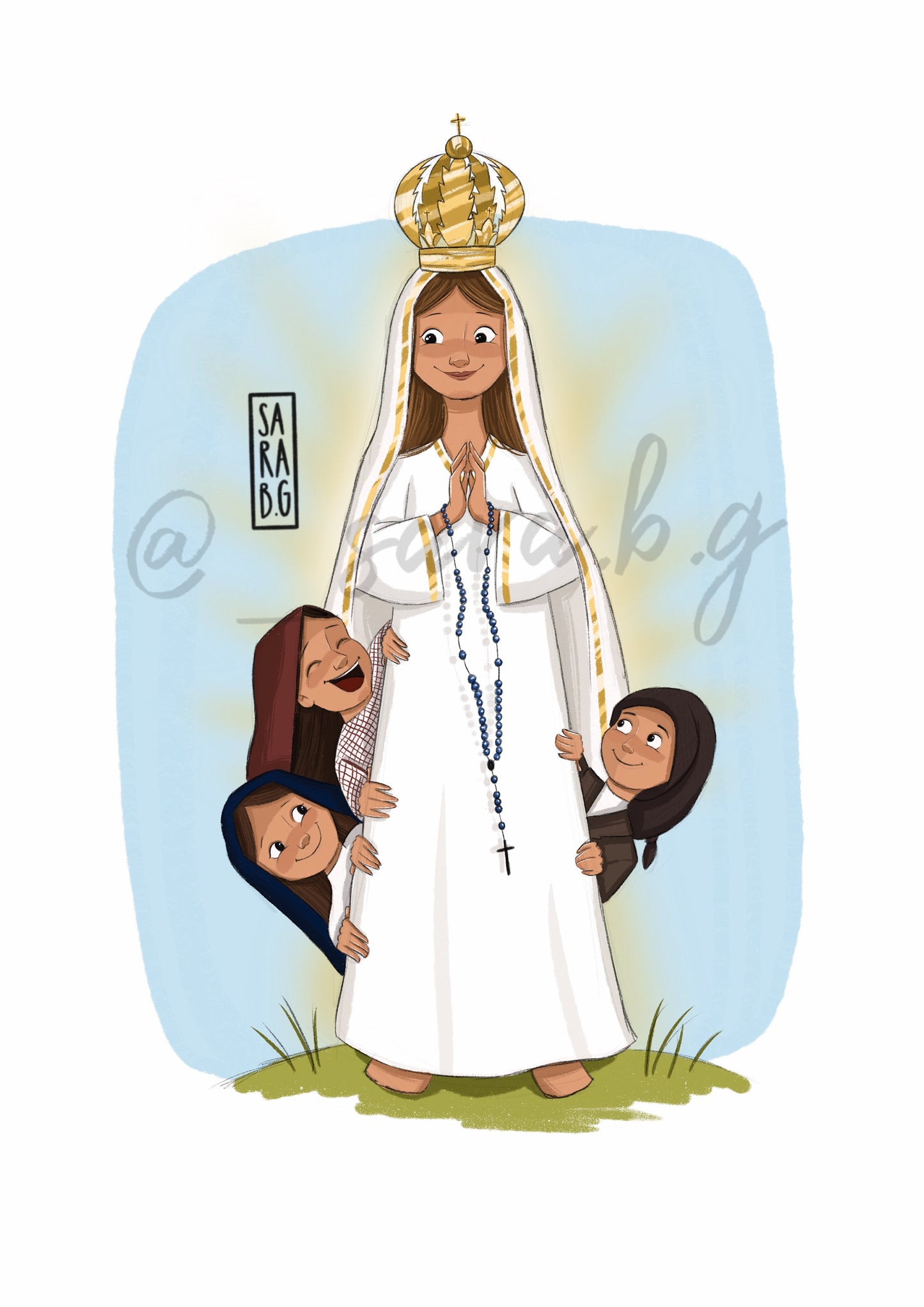 Lámina Virgen de Fátima