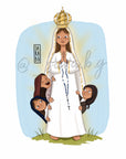Lámina Virgen de Fátima