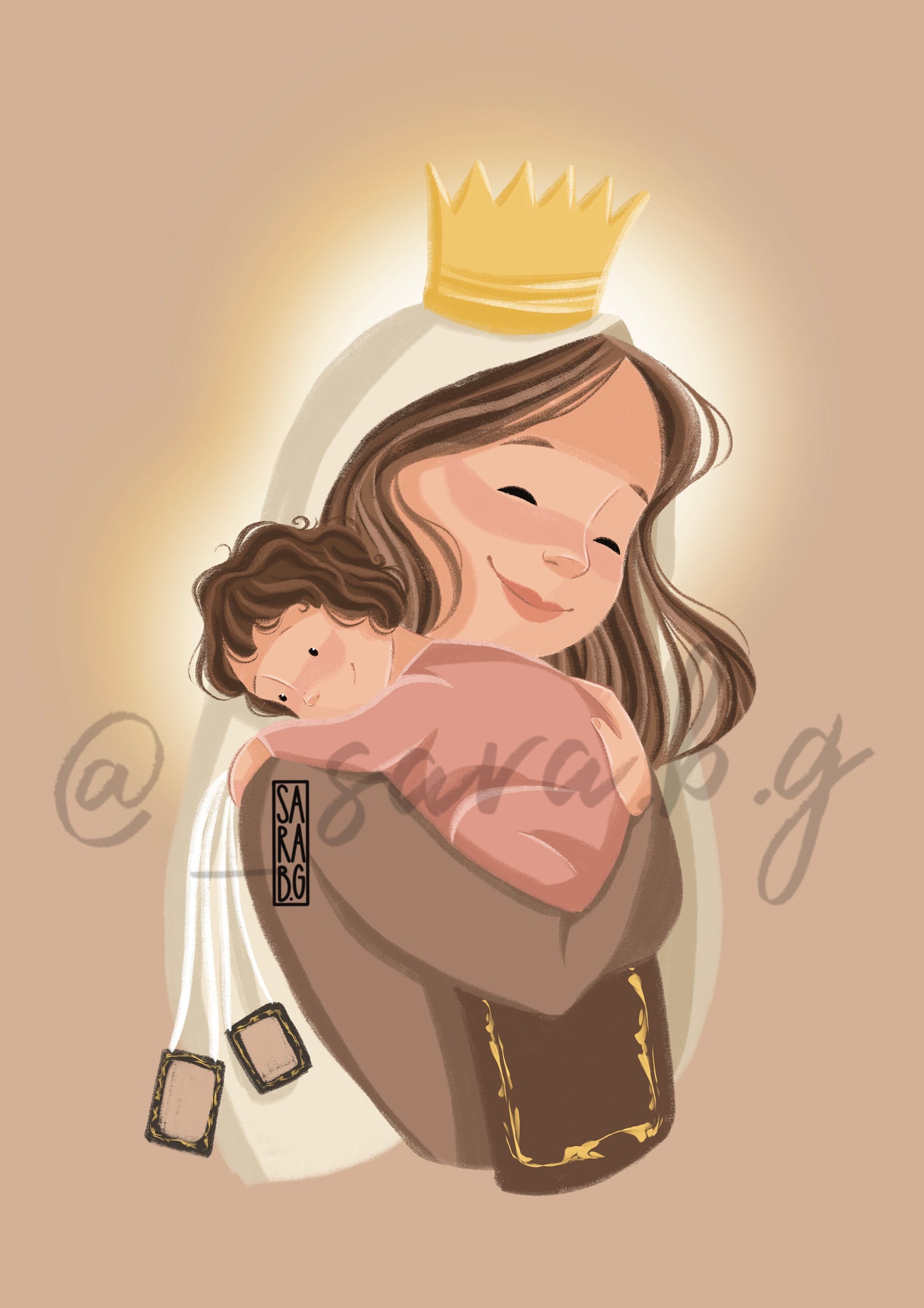 Lámina Virgen del Carmen