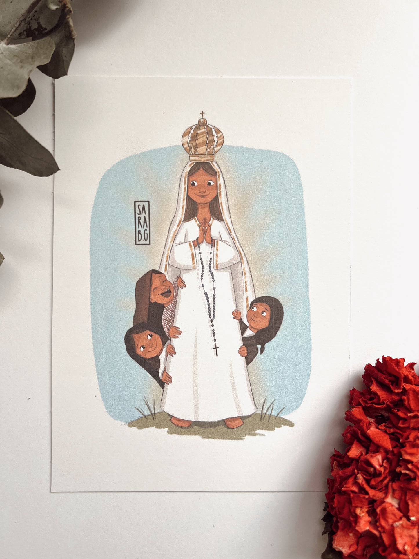 Lámina Virgen de Fátima