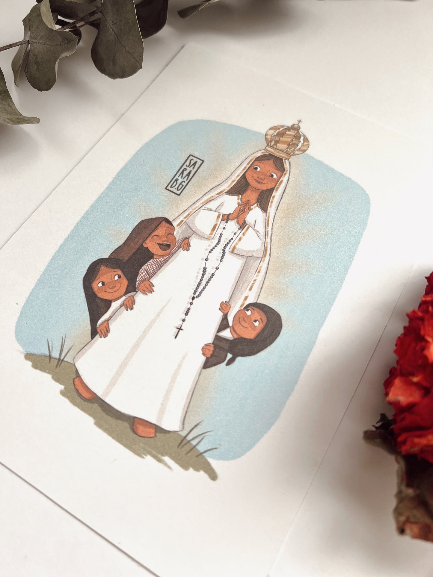 Lámina Virgen de Fátima