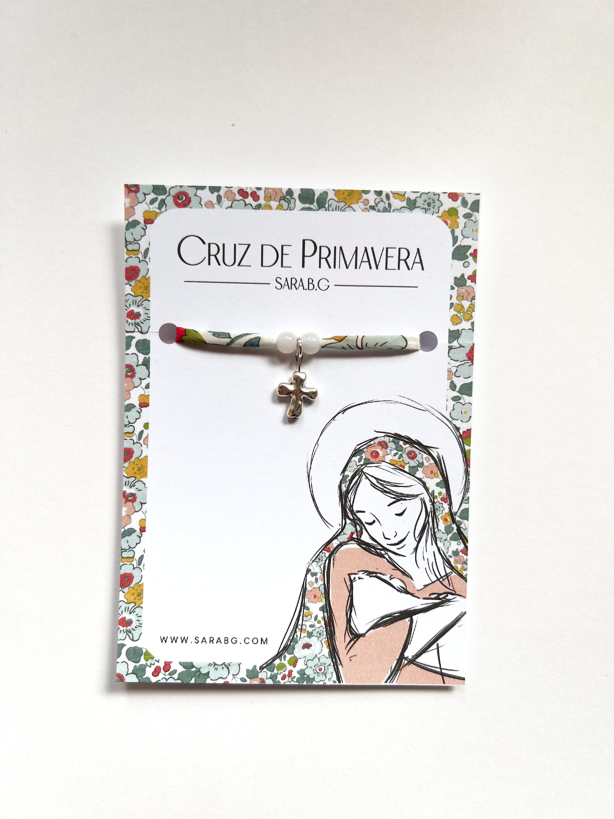 Pulsera Cruz de Primavera (Turquesa)