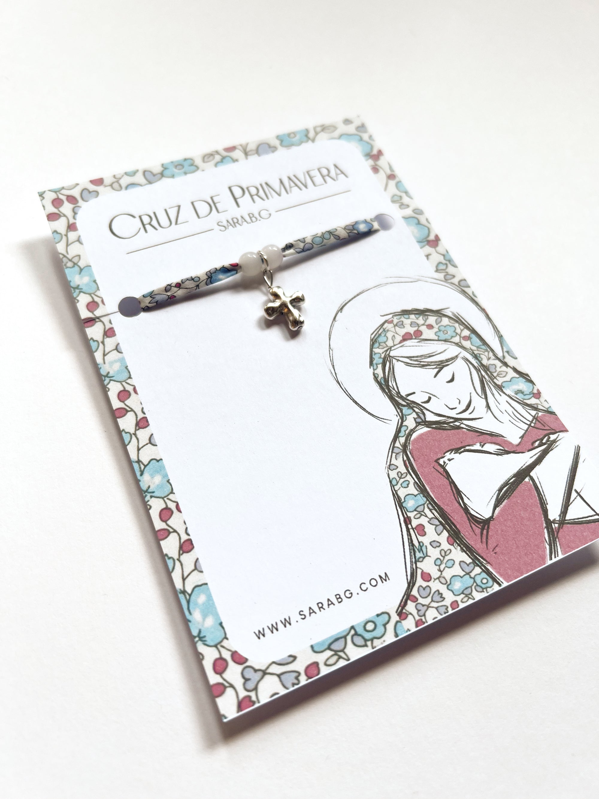 Pulsera Cruz de Primavera (azul)