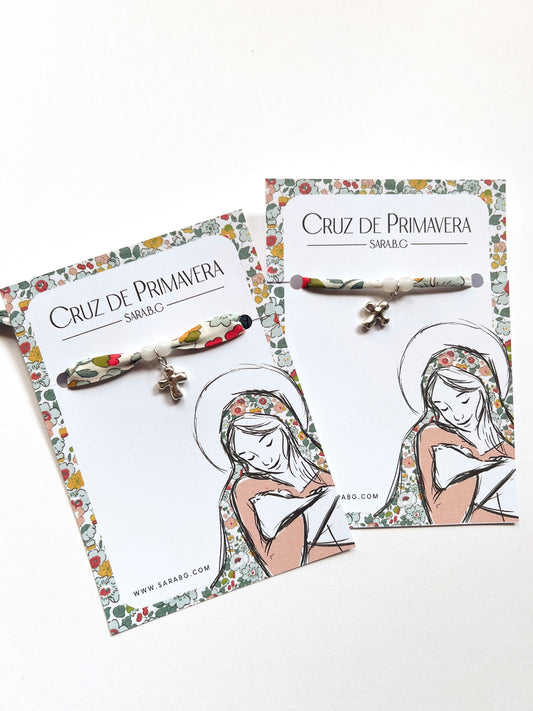 Pulsera Cruz de Primavera (Turquesa)