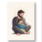 San José leyendo con Jesús