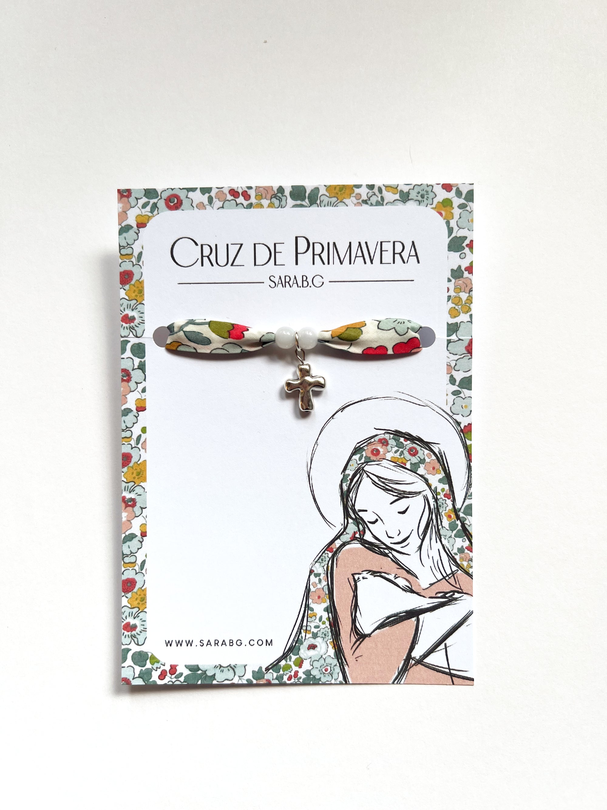 Pulsera Cruz de Primavera (Turquesa)