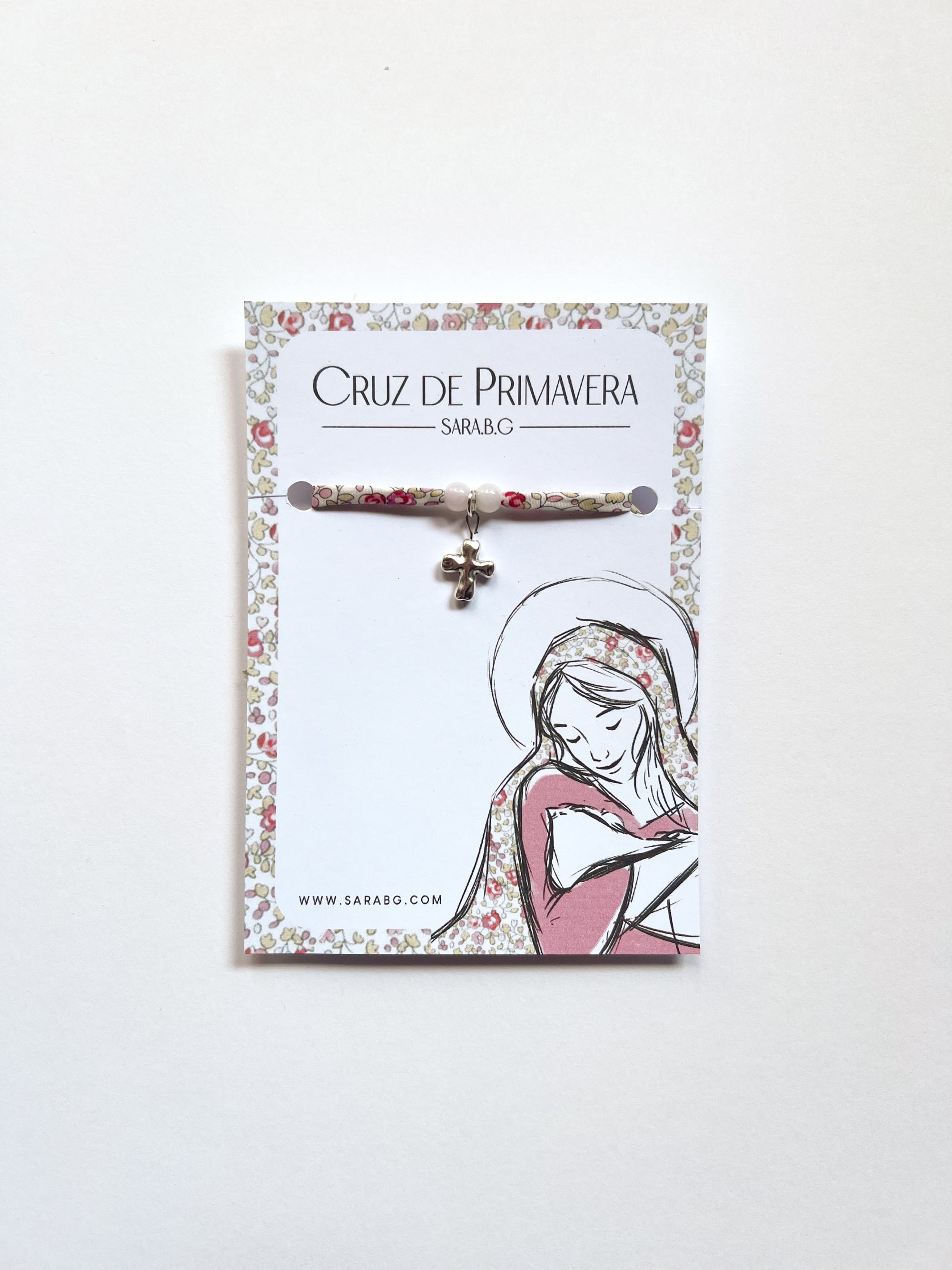 Pulsera Cruz de Primavera (rosa)