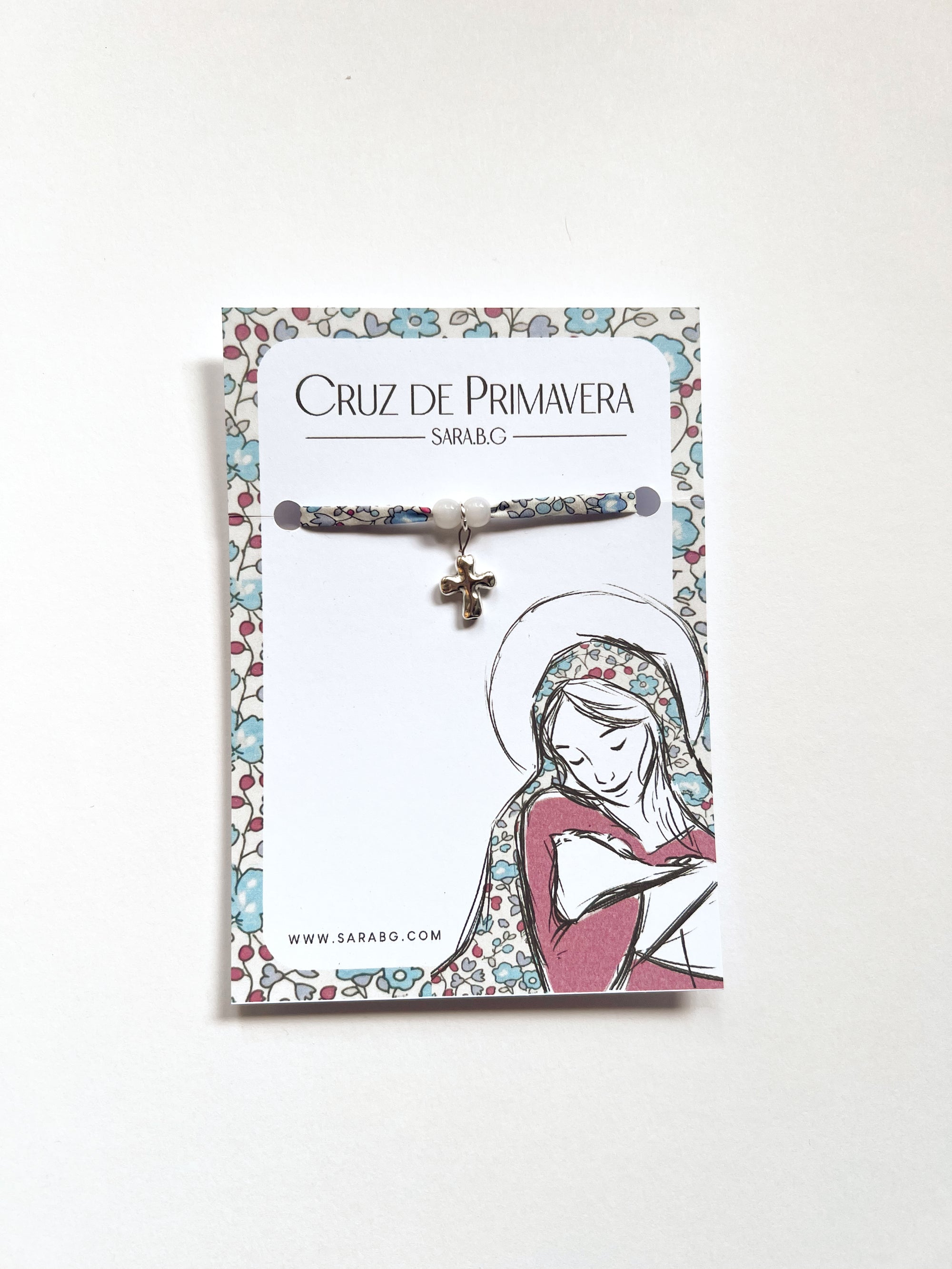 Pulsera Cruz de Primavera (azul)
