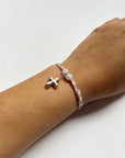 Pulsera Cruz de Primavera (rosa)