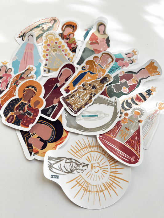 Pack 22 pegatinas Vírgenes