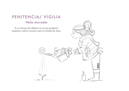 DIBUJO PARA COLOREAR ADVIENTO I