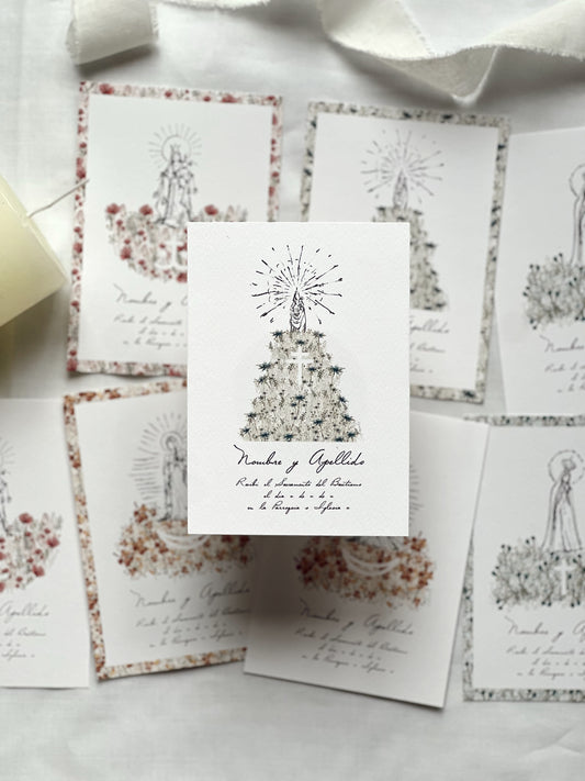 Recordatorio Virgen del Pilar