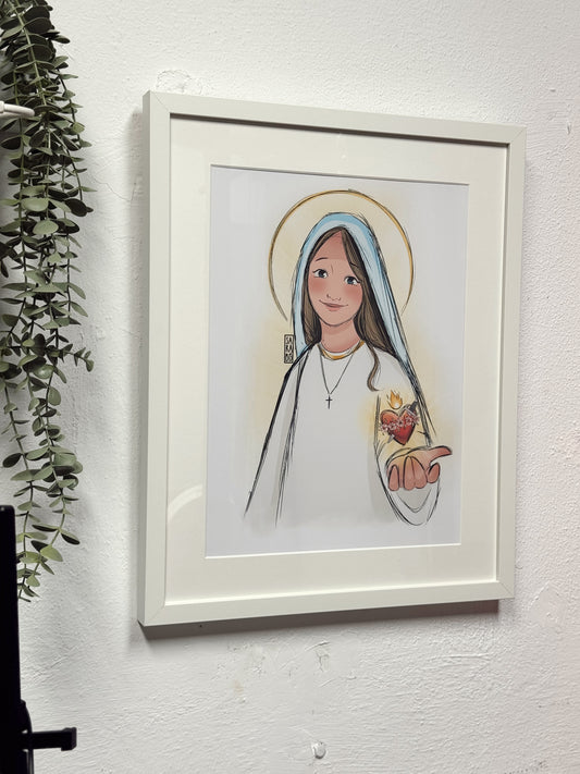 Lámina Inmaculado Corazón de María