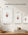 Lámina Detente (Sagrado Corazón de Jesús)