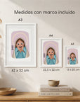Lámina Virgen Sonriente