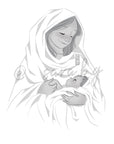 Lámina Virgen Blanca